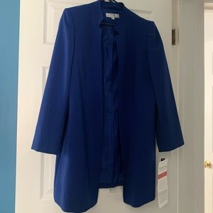 NWT Blue Tahari Long Blazer